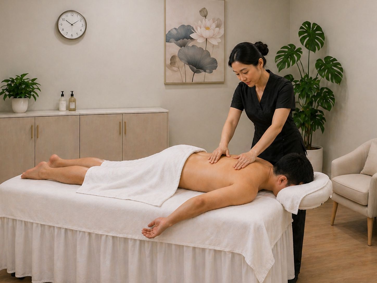 First-time massage visit at Golden SPA Lake Forest