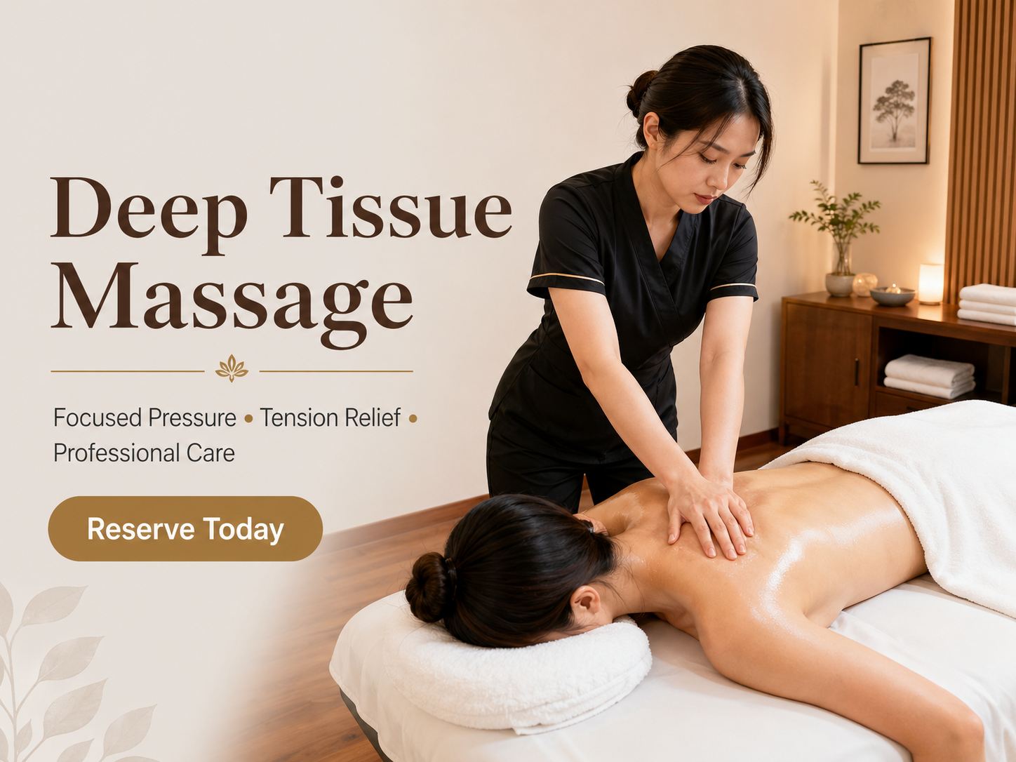 Massage spa pricing visual at Golden SPA in Lake Forest CA — how much does a massage cost